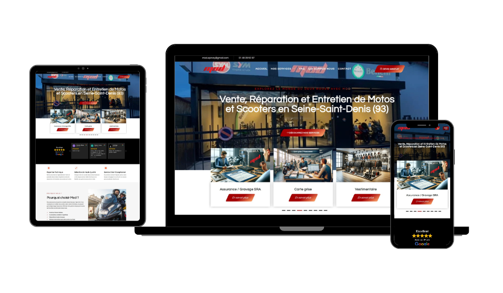 vente et réparation de motos.